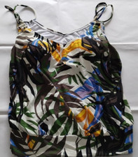 Calvin Klein Swimwear Multicolor Swim Top 4 Way Stretch Size XS