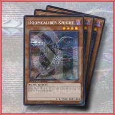 YuGiOh DOOMCALIBER KNIGHT SBC2-ENE04 Prismatic Secret Rare  Battle City