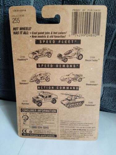 1991 Hot Wheels Blue Card Series #255 BMW 850i Blue w/Gold UH Gold Metal Speed - Picture 9 of 9