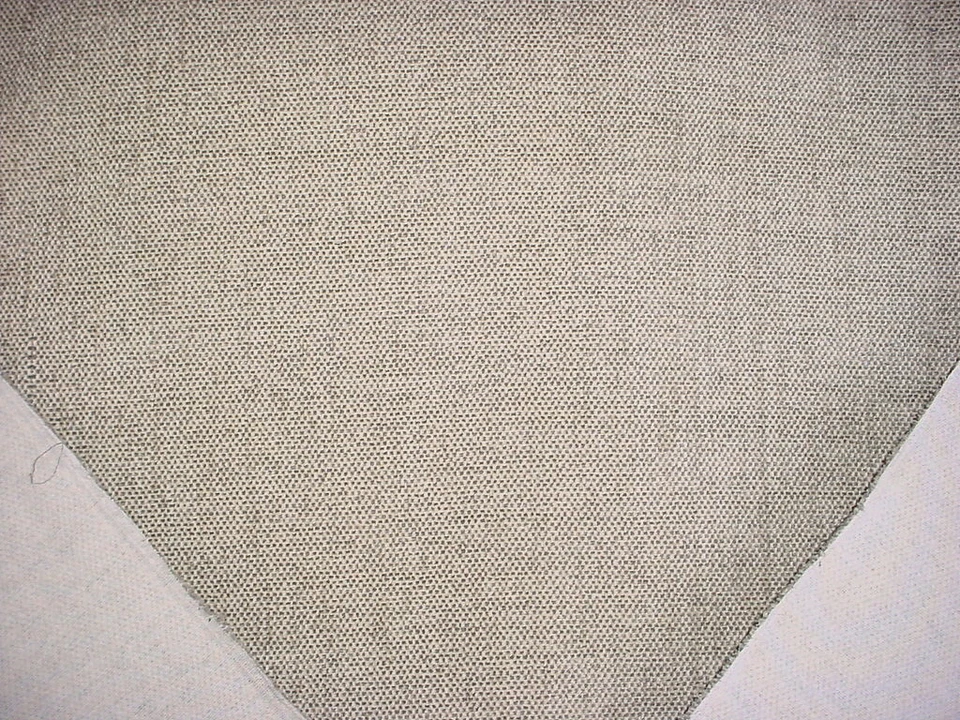 14-5/8Y Jacques Bouvet et Cie Tequa Smoke Textured Chenille Upholstery Fabric - Image 3 of 4