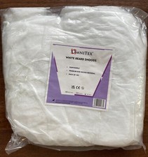 100 Omnitex Disposable White Beard Cover Snood Mesh Nets Catering Food Hygiene