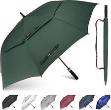 54/62/68/72/80 Inch Extra Large Golf Umbrella, Automatic Open Travel Rain Umbrel