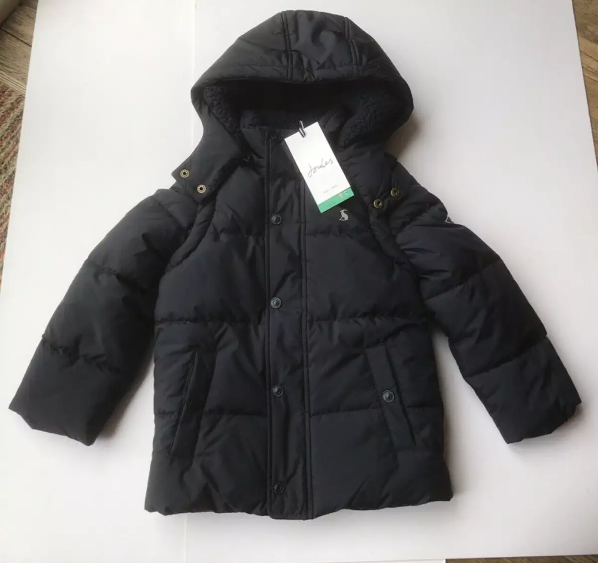 Boys navy top padded jacket