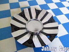 Mkw Wheels 8017-a1 . Metal Black Silver Center Cap No Logo Qty. 1