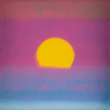ANDY WARHOL Pop Art Poster or Rolled Canvas Print "SUNSET" A