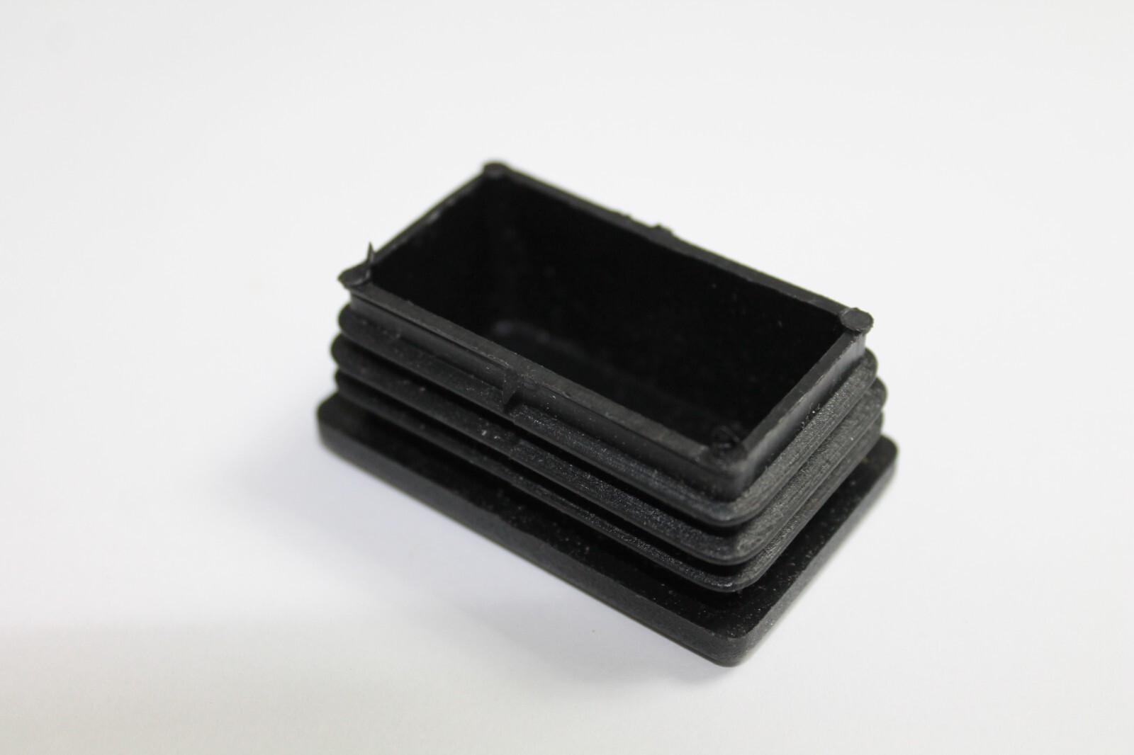 Rectangle Plastic Black Blanking End Cap Caps Tube Pipe Inserts Plug ...