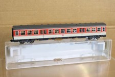 FLEISCHMANN 1433 K AC DB ORANGE GREY 2nd CLASS COACH LIGHTS PASSENGERS nq