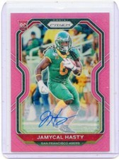 2020 PRIZM #303 JAMYCAL HASTY AUTOGRAPH 