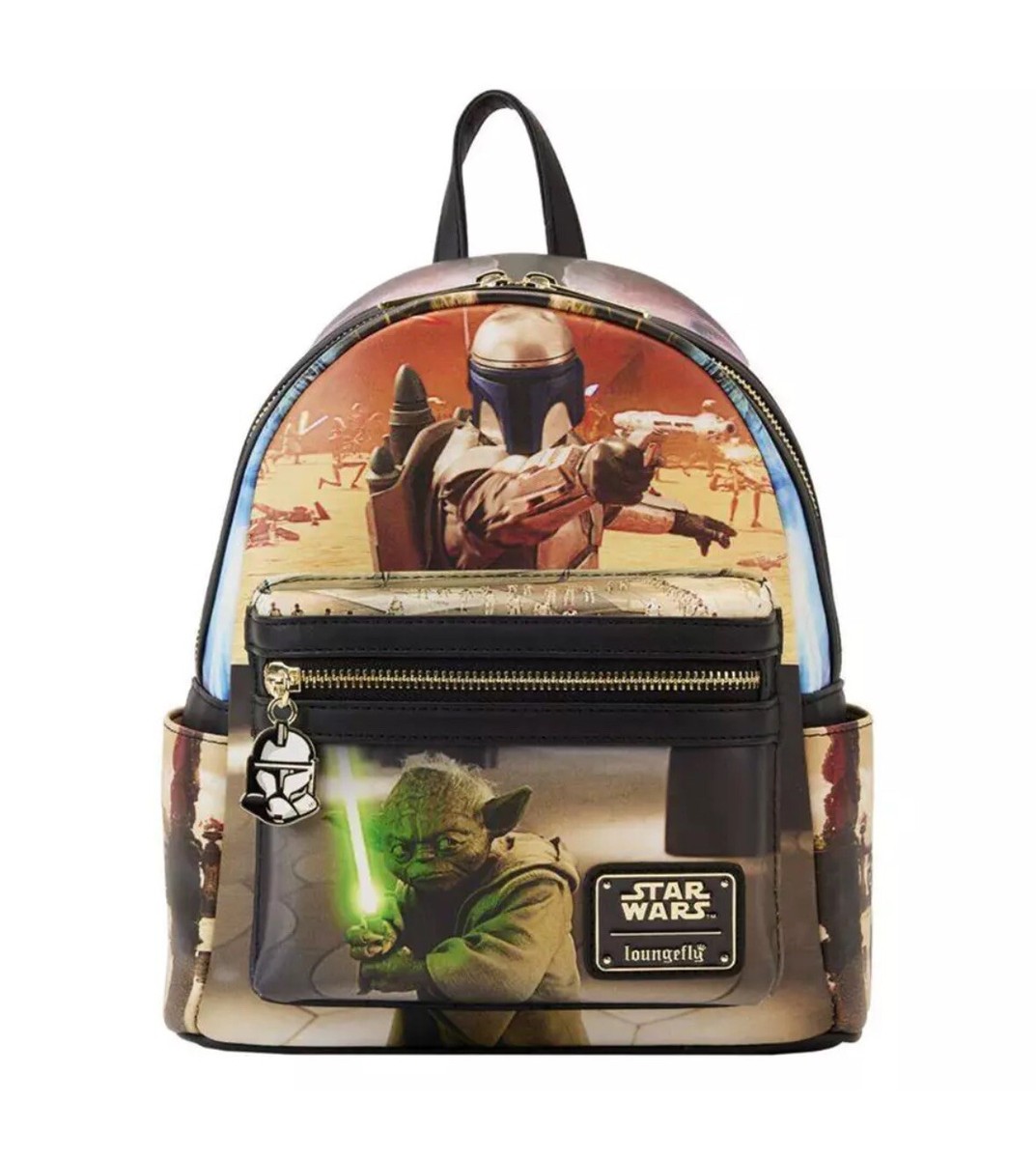 Loungefly x Star Wars Episode II Attack of the Clones Mini Backpack 10”x9”x4.5” 97617 (1).jpg main image 3