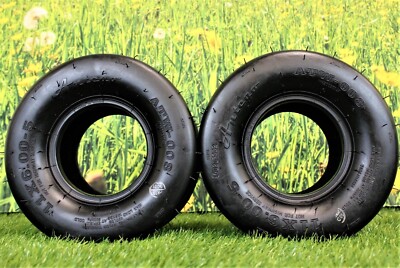 Antego 11x6.00-5 Smooth Zero Turn Mower Tires 4 Ply Tubeless 2 Pack
