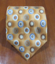 Privado Orange Geometric Tie 100 Silk 59L 4W T-2