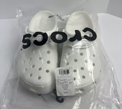 white mens crocs size 10