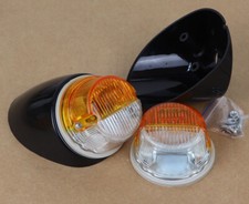 Satz Blink - Positionsleuchten rund mit Halter zB. IHC Traktor Schlepper