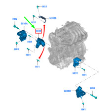 Support moteur Ford RANGER