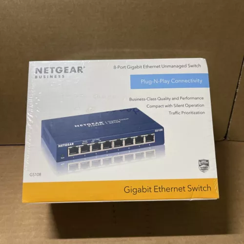 Netgear ProSafe GS108 Gigabit Desktop Switch 8 Port