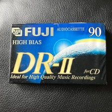 Fuji DR-II 90 Minute High-Bias DR-II Blank Audio Cassette for CD New
