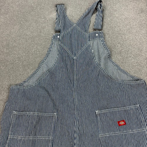 Dickies Dungarees Womens 44x25 Blue Bib Overalls Workwear Denim Carpenter Ladies - Picture 10 of 11