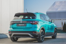 Heck Spoiler Aufsatz Abrisskante passend für VW T-Cross schwarz Hochglanz