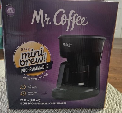 Mr. Coffee 5  Cup Mini Brew  Programmable Coffee Makers - Black (Sealed)