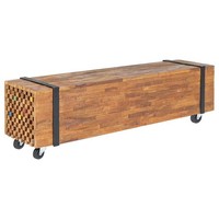 Teak TV Schrank 110X30X32,5Cm Fernsehschrank Lowboard Fernsehtisch vidaXL