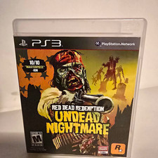 Red Dead Redemption Undead Nightmare PS3 w/ Manual Case Rockstar Zombie