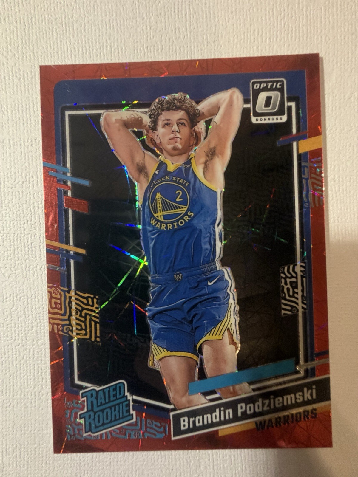 2023-24 Panini Optic - Rated Rookie Brandin Podziemski #203 Red Velocity /299