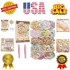 20 Sets DIY 3D Sticker Scene Collection Book for Kids Adults Cute Make Your O...