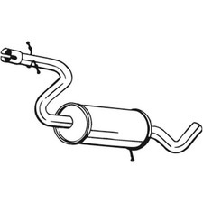 BOSAL Mittelschalldämpfer Schalldämpfer für Seat Leon 1P1 Altea 5P1 5P5 5P8