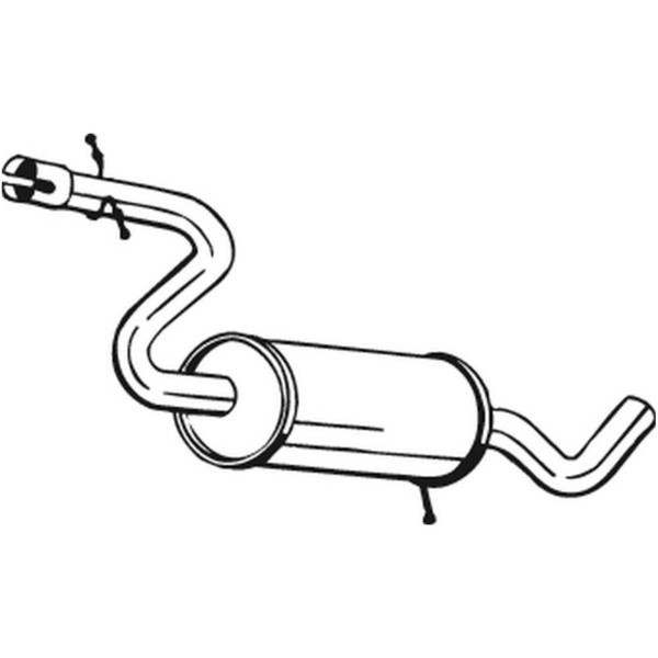 Bosal MittelschalldäMpfer SchalldäMpfer FüR Seat Leon 1P1 Altea 5P1 5P5 5P8-image