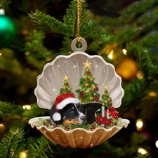Bernese Mountain Dog Sleeping Pearl In Christmas Ornament Christmas Tree Decor