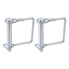 2Pack 8mmx45mm Shaft Locking Pin Carbon Steel Square Trailer Coupler Pin Silver