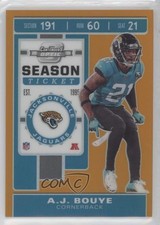 2019 Panini Contenders Optic Season Ticket Orange Prizm 1/50 AJ Bouye #34 4l3