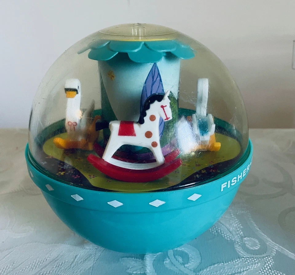 Vintage 1966 Fisher Price Roly Poly Chime Ball USA #165 - Image 3 of 4