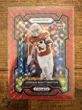 2024 Panini Prizm Draft Picks-Jordan Whittington #170 Red Finite Prizm /125 (RC)
