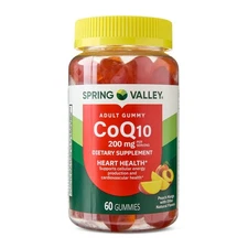 Coq10 Dietary Supplement Gummies for Heart Health, 200 Mg, 60 Cou