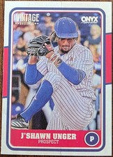 2025 ONYX VINTAGE J'SHAWN UNGER PROSPECT CARD #OVJSUN NM/MT