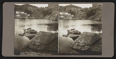 Photo:Sylvan Lake SD 1907 Hotel Rocky Hills Black Hills Stereoview