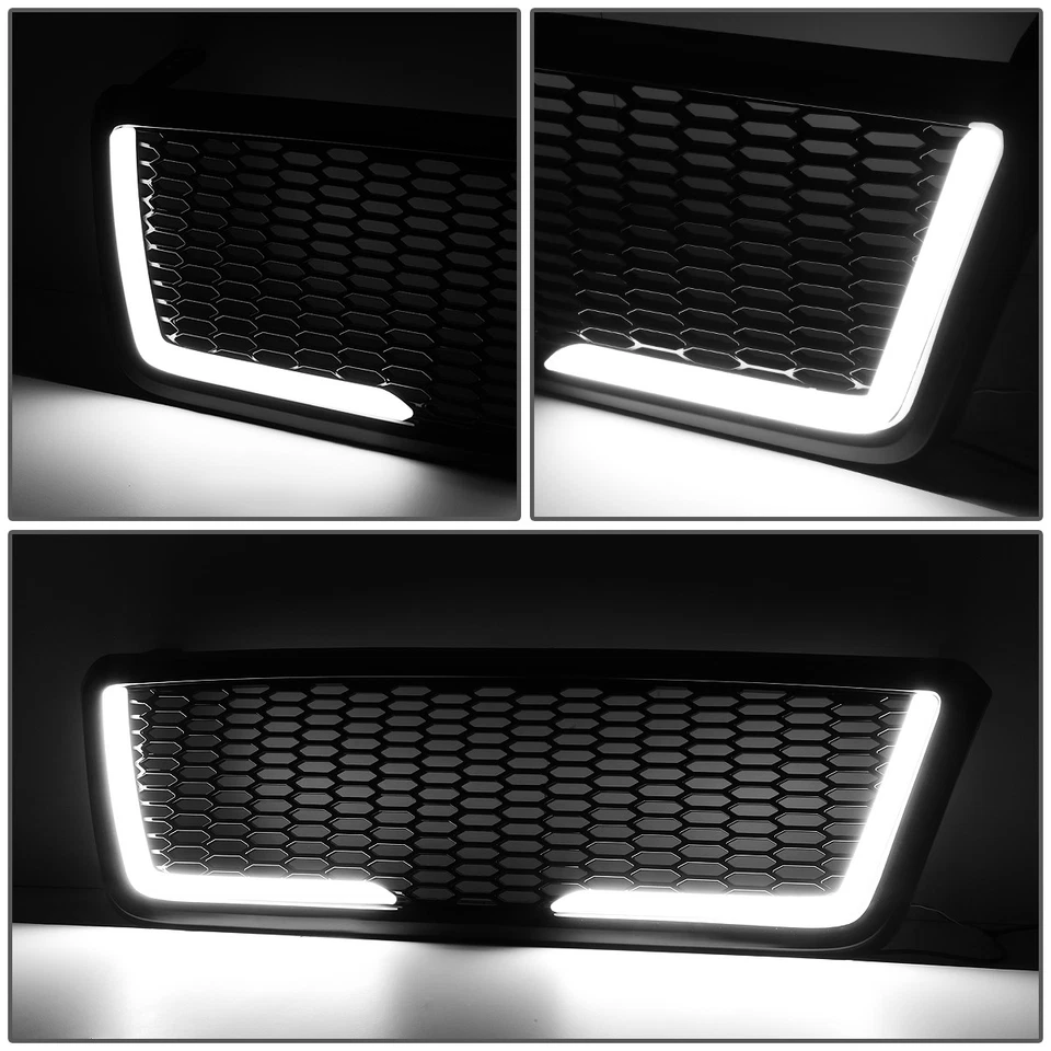 [LED DRL] PARA 04-08 FORD F-150 MALLA NIDO DE ABEJA PARACHOQUES DELANTERO CAPÓ REJILLA PARRILLA Foto 3 de 4