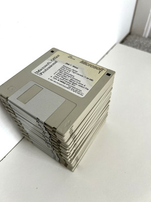 Microsoft Office Professional - V4.3 - 3,5'' Disketten 31 x Disketten Set Vintage