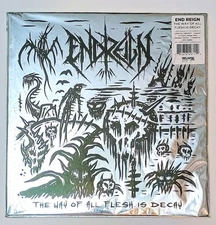 End Reign - The Way Of All Flesh Is Decay 12" LP Custom Tricolor Ltd To 100 NEW 