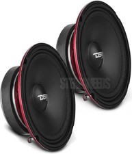 2 DS18 PRO-SM6.4 6.5" Slim Motorcycle 6 1/2 Midrange Car Speakers 400 Watt 4 Ohm