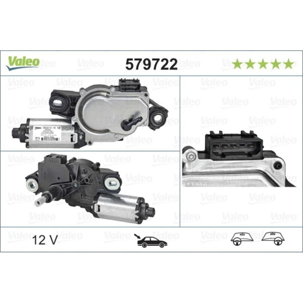 Wischermotor Valeo 579722 FüR VW Caddy III Alltrack IV-image