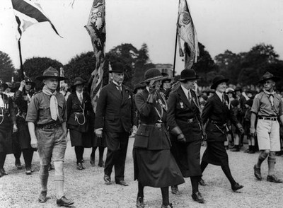 The visit of Princess Mary to Trentham Gardens for Girl Guides Ral- Old Photo