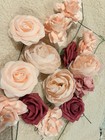 Ling's Moment Artificial Rose Wedding Flowers Bulk Pink Burgundy — photo 1