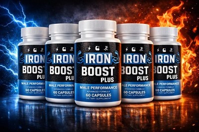 Iron Boost PLUS High Performance Supplement, IronBoost ( 60-300 Capsules ) USA