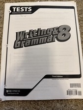 BJU Writing And Grammar New Tests For Use Wit...
