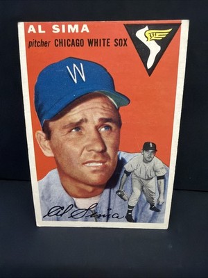 1954 Topps Baseball #216 Al Sima Chicago White Sox EX