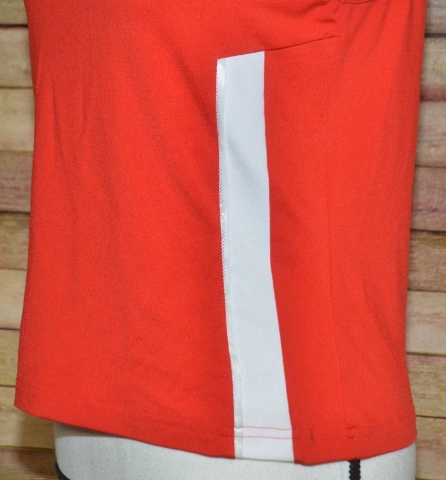 Camiseta sin mangas LBH para mujer S roja y blanca ocio atlética golf tenis pickleball Foto 3 de 4