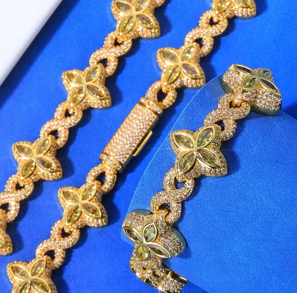 Pulsera Trébol 4 Hojas Oro | Oro Rosa | Plata | Azul | Pulsera Rosa (Solo 1) Foto 4 de 4