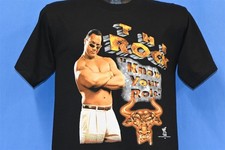 vintage 90s WWF DWAYNE THE ROCK JOHNSON KNOW YOUR ROLE t-shirt WRESTLING YOUTH M